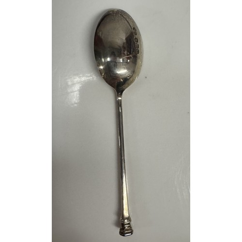 1190A - A cased set of silver spoons etc