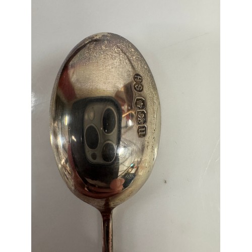 1190A - A cased set of silver spoons etc