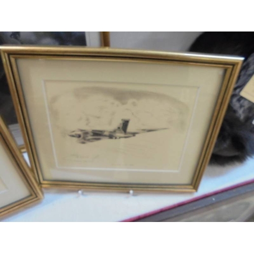 1359 - A limited edition print 77/120 'Power & Beauty Avro Vulcan' and two others by Aviation Art Studio Li... 