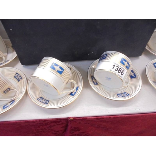 1386 - A boxed Coalport coffee set.