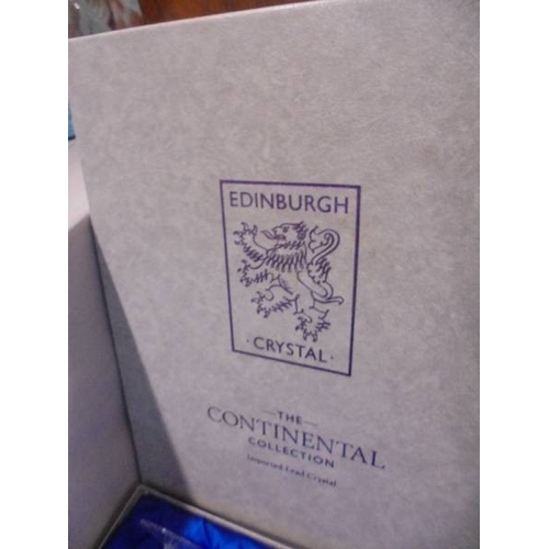 1395 - A boxed set of six Edinburgh crystal glasses.