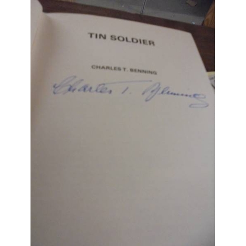 1435 - A first edition 1975 copy of Tin Soldier by Charles T Bedding signed by the author.