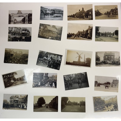 1081 - Approximately 40 early 20th century Lincolnshire related black & white photo's including eight depic... 