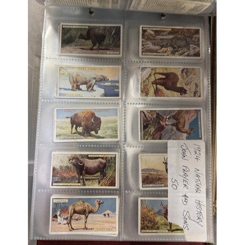 1320 - A good collection of cigarette cards, albums, sets etc.,