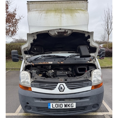 1200A - A 2010 Renault Master 2.5D Luton van 13 ft back with barn doors & electric tail lift. MOT expired 3/... 