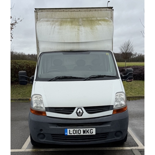 1200A - A 2010 Renault Master 2.5D Luton van 13 ft back with barn doors & electric tail lift. MOT expired 3/... 