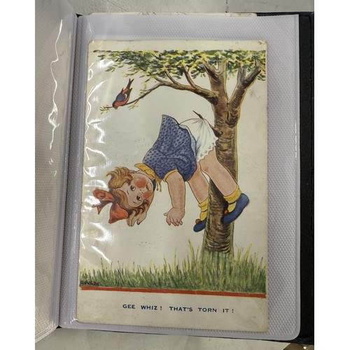 1172 - An album of early 20th century greeting cards.