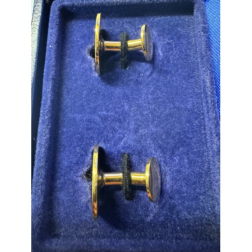 1144 - A boxed pair of Venice Simplon Orient Express cuff links.