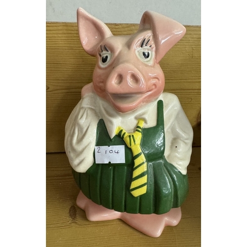 1004 - A quantity of Wade Nat West pig money boxes