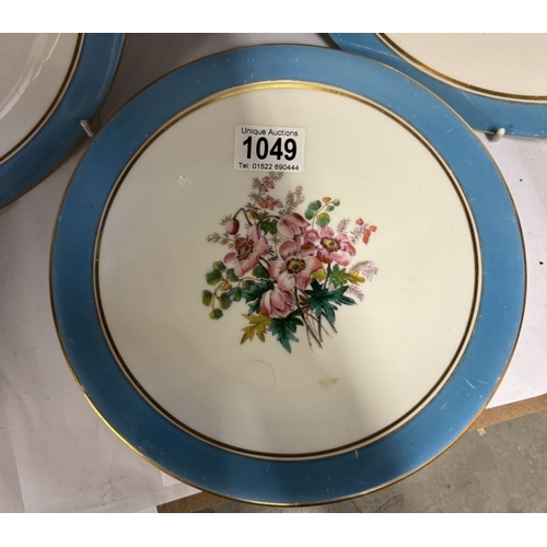 1049 - 4 Continental porcelain plates