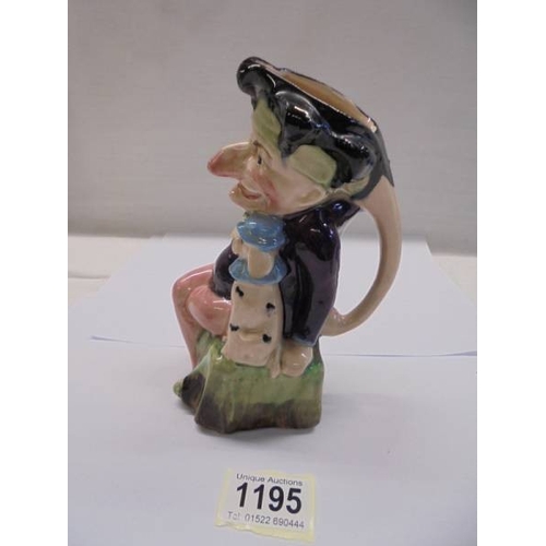 1195 - A Staffordshire Mr Punch jug.