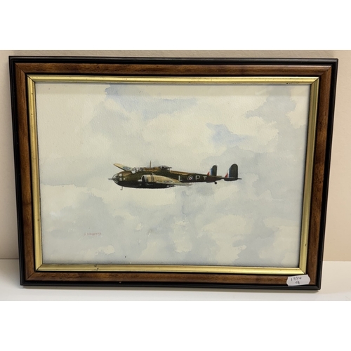 1256 - A painting of a Hampden Bomber