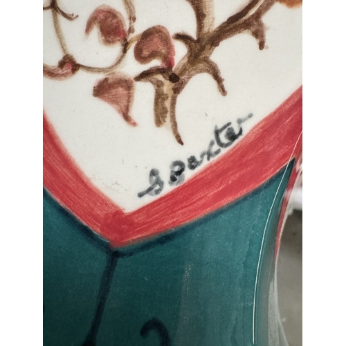 1482 - A large lidded vase signed S.Baxter