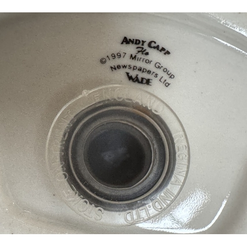 1494 - A Wade Andy Capp money box & Wade Mirror Group Andy & Flo salt & pepper pots