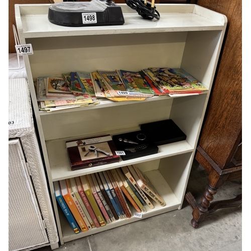 1497 - A vintage painted bookcase