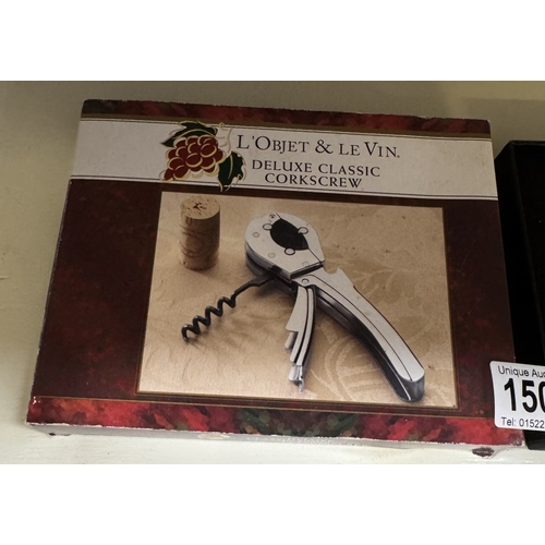 1501 - 2 Boxed corkscrew sets