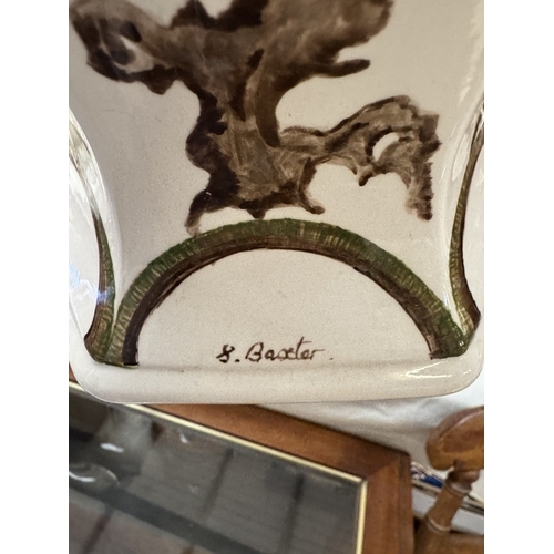 1507 - A hand painted vase by S Baxter