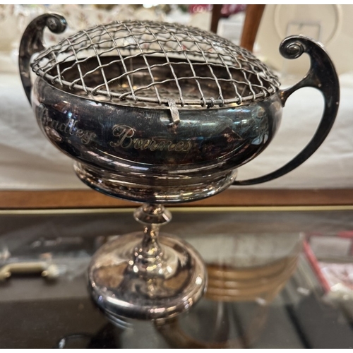 1509 - 3 Silver plated trophies