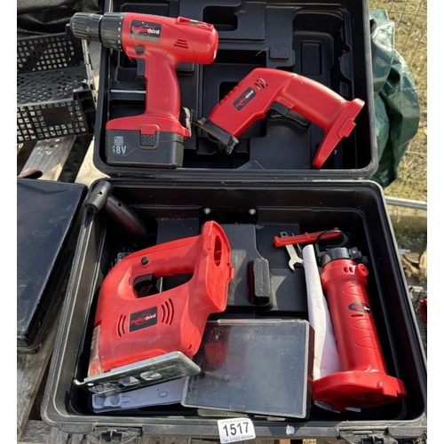 1517 - A Power Devil drill & other Power Devil tools