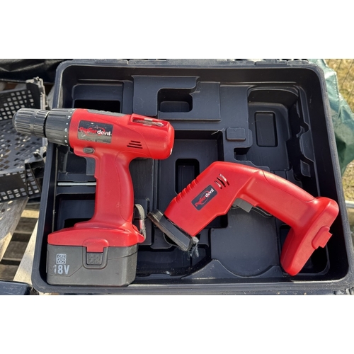 1517 - A Power Devil drill & other Power Devil tools