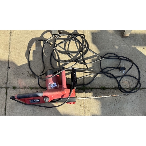1591 - An Einhall electric chainsaw