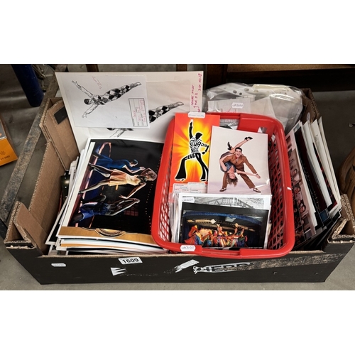 1609 - A large selection of promotional photo's, slides & negatives for shows, competitions & ice skating e... 