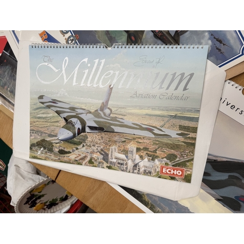 1619 - A quantity of RAF related calendars & pictures