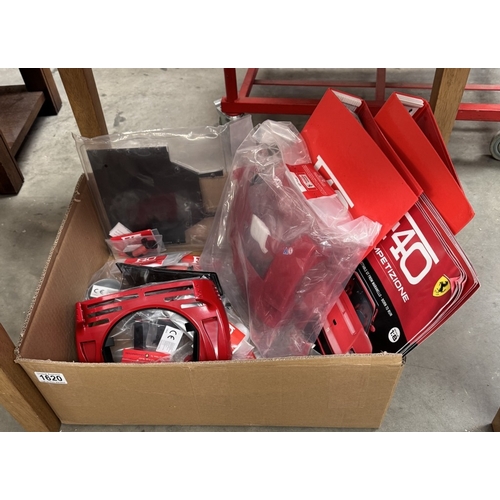 1620 - An incomplete set of a Ferrari, F40 kit sold with periodical magazine