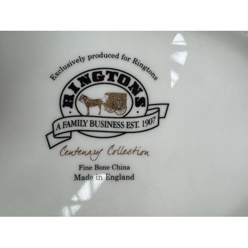 1697 - A Ringtons centenary 1907 - 2007 fine bone china tea caddy / biscuit jar