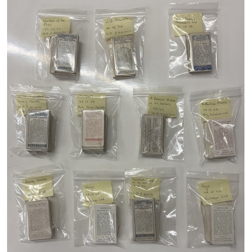 1699 - A collection of cigarette cards including Wills, Gallagher etc, some sets incomplete