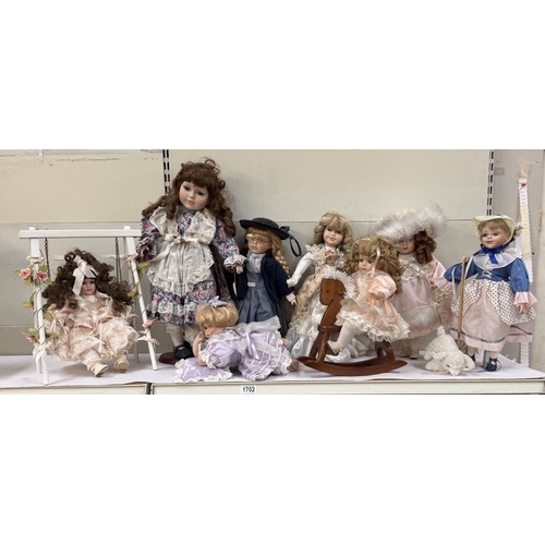 1702 - A quantity of dolls