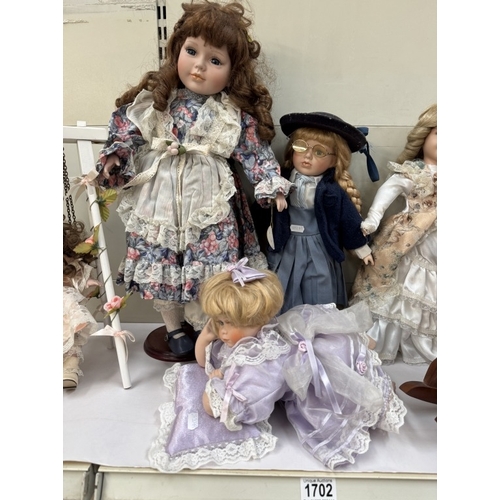 1702 - A quantity of dolls