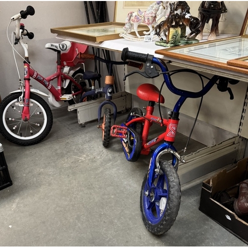 1703 - 3 Children’s bikes