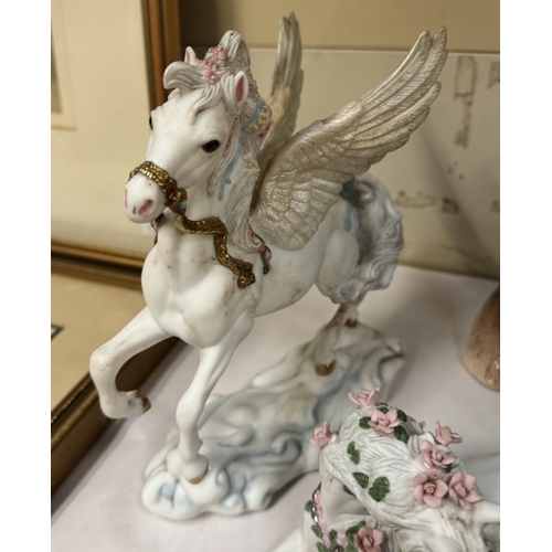 1706 - A selection of ceramic horses including Brook & Bentley