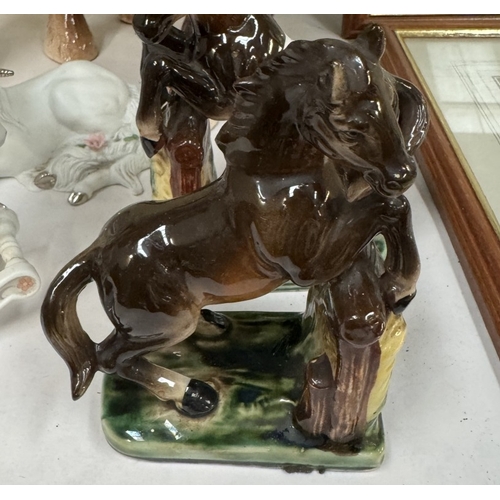 1706 - A selection of ceramic horses including Brook & Bentley