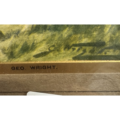 1714 - A vintage oak bygone hunt coaching scene