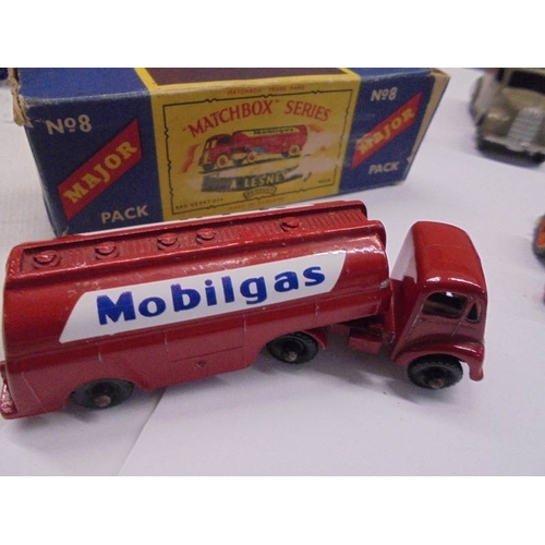 1130 - A selection of die cast models including Dinky, Corgi, Matchbox etc.,