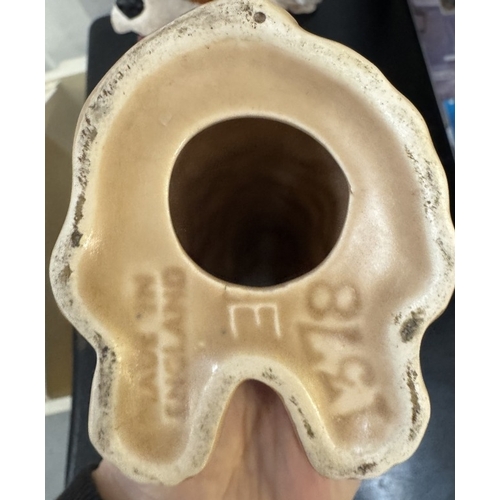 1722 - A Sylvac 1378 terrier dog & 3 resin dogs including Bulldog & 2 Jack Russell’s