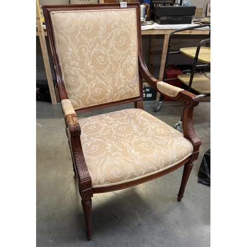 1727 - A mahogany carver chair