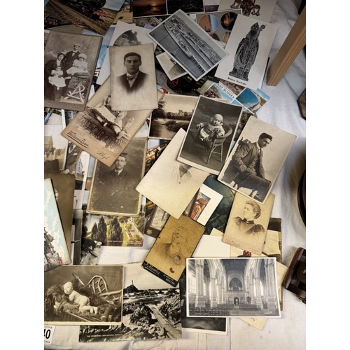 1740 - A good selection of early 20th century portrait postcards etc including other postcards