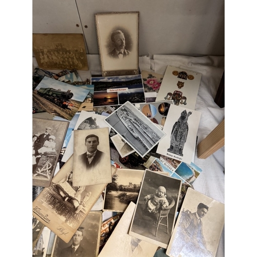 1740 - A good selection of early 20th century portrait postcards etc including other postcards
