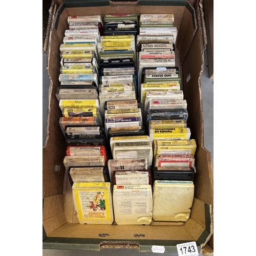 1743 - A quantity of 8 track tapes