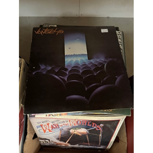 1744 - 3 Carry cases & a box of LPs ( Mainly pop & rock)