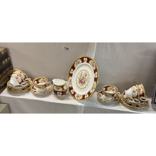 1340 - A Royal Albert Lady Hamilton tea set