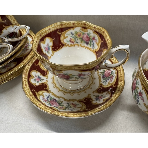 1340 - A Royal Albert Lady Hamilton tea set