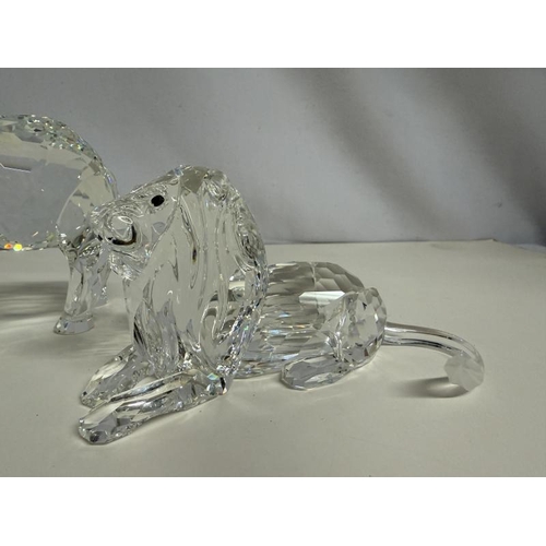 1236 - A set of 3 Swarovski Africa SCS models in boxes (Elephants ear has been glued back on)