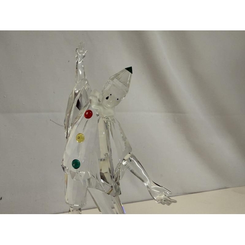 1238 - A boxed Swarovski Pierrot figurine with stand