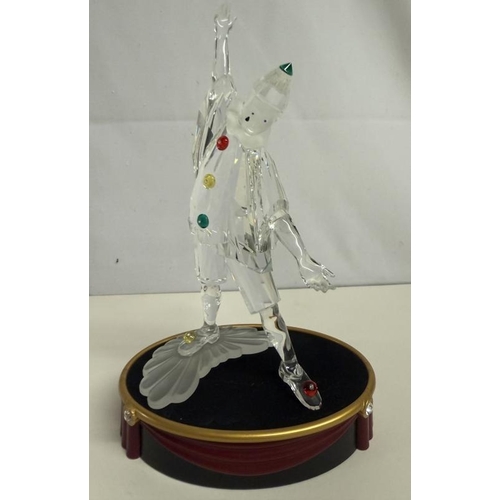 1238 - A boxed Swarovski Pierrot figurine with stand