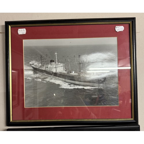 1401 - A large collection of framed and glazed ship/steam liner photographs/prints, all well mounted.