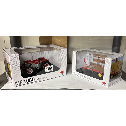 1454 - Boxed Universal Hobbies UH4169, UH5329,  Massey Ferguson MF1080 and a 3 ton tipping bed.